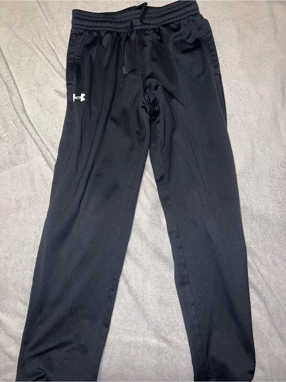 Under Armour Black Men's Athletic Joggers with White Logo